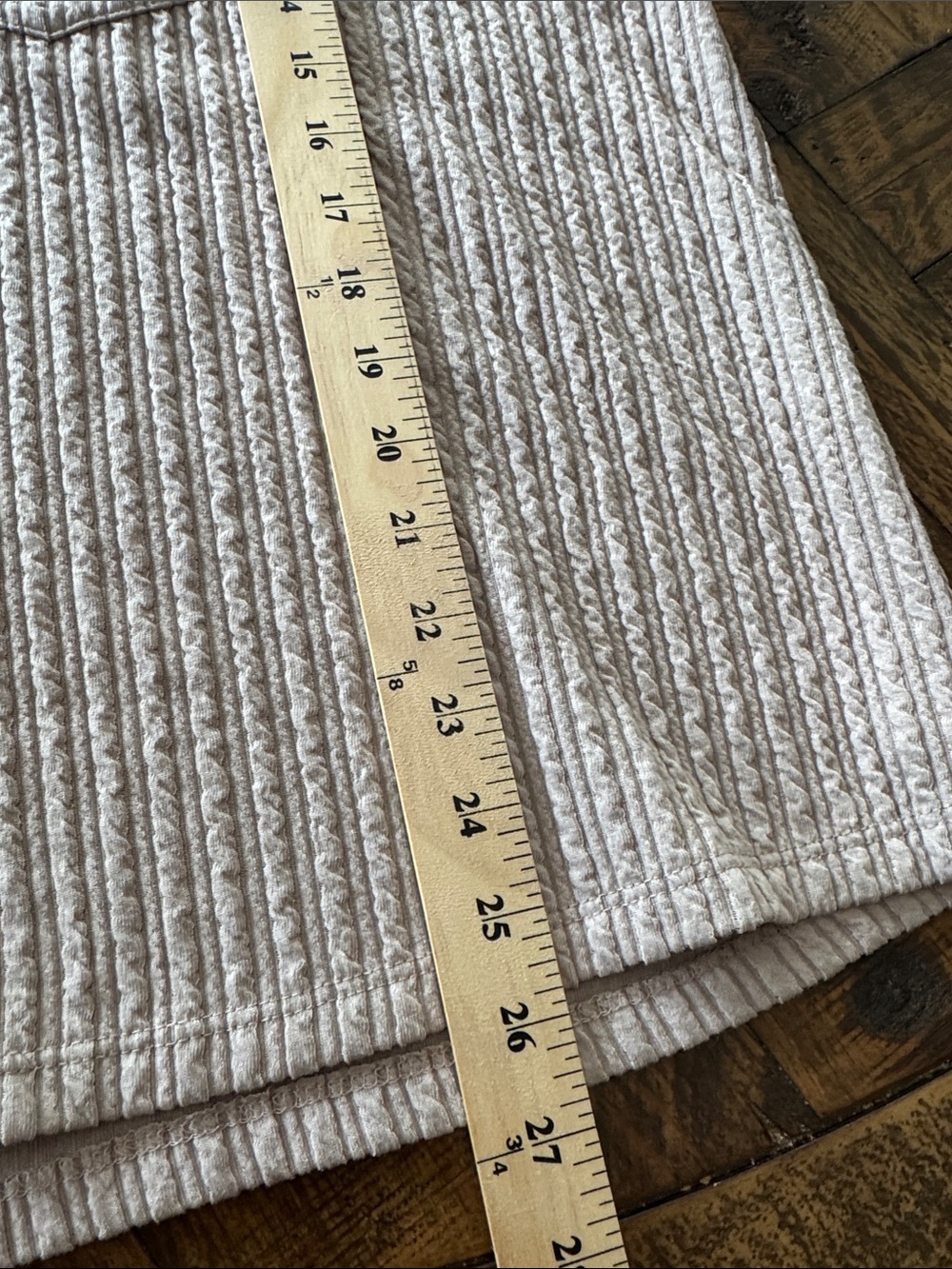 Discount Divas Taupe Textured Knit Short Set Sz XL - Picture 5 of 10
